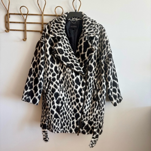 Banana Republic Snow Leopard Cocoon Overcoat - Picture 1 of 6